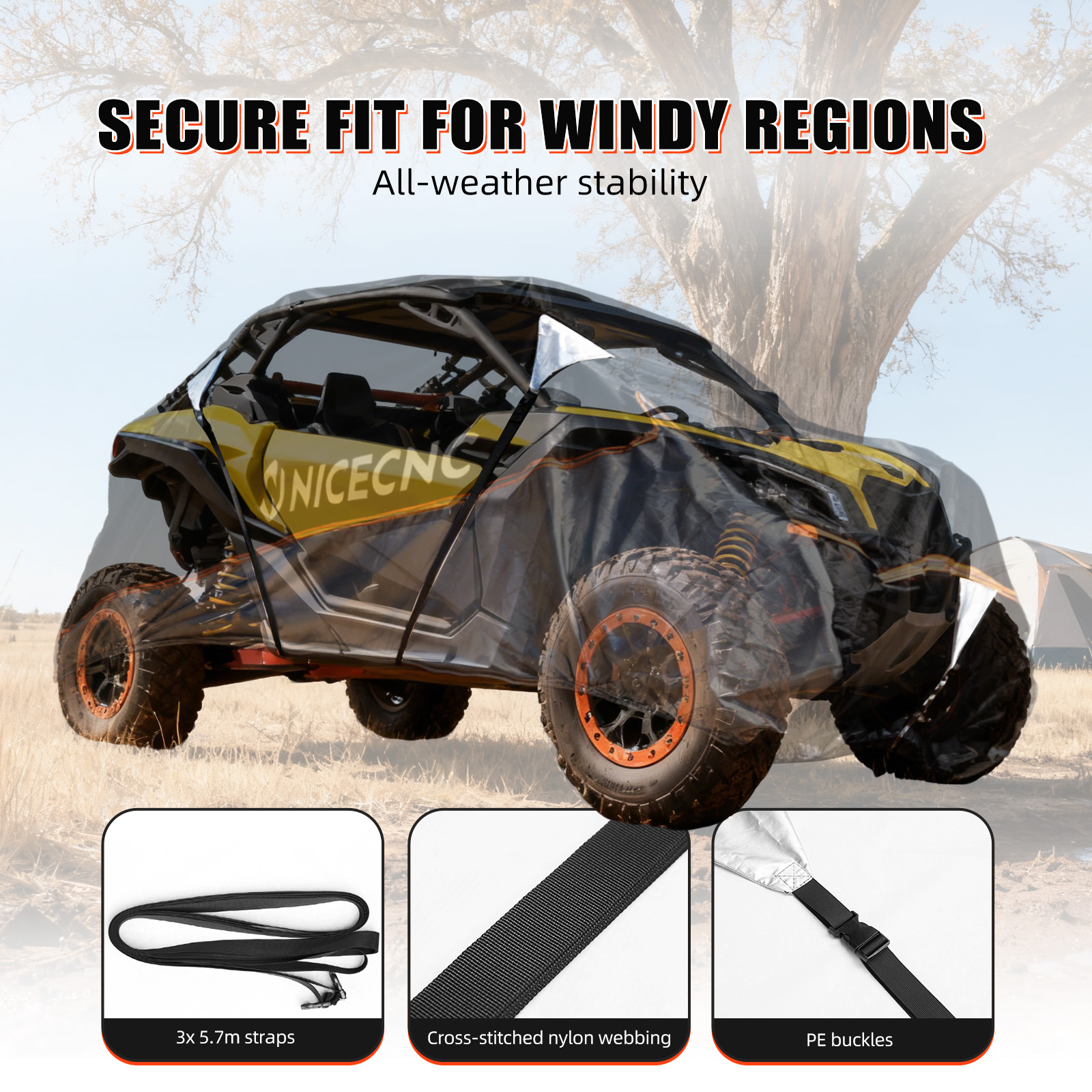NICECNC Waterproof UTV Cover F - Exhaust Pipe Expander avis et prix