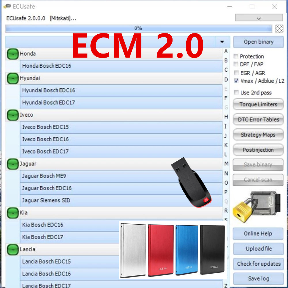 2025 Hot Selling ECUSafe 2.0 E - Auto Repair Shop Diagnostics avis et prix