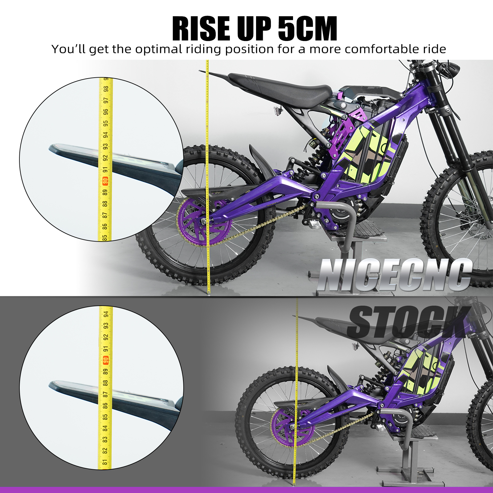 NICENCNC Seat Riser For Surron - Exhaust Pipe Expander avis et prix